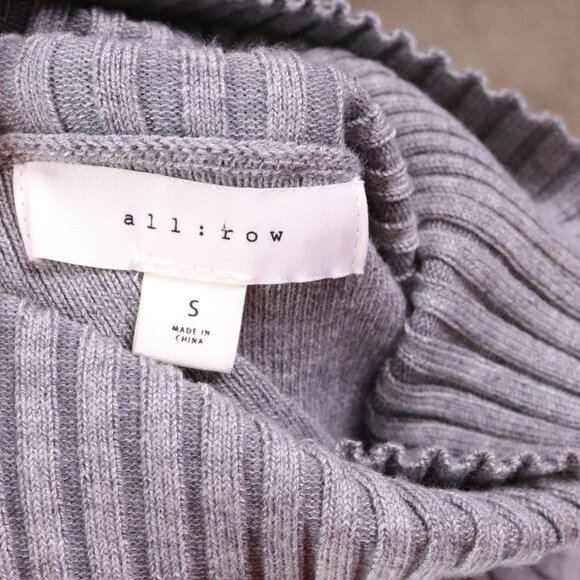 All:Row | Long Sleeve Turtleneck Tie Back Sweater Small NWOT - Picture 5 of 6